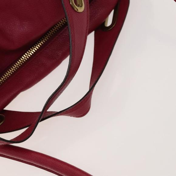 Chloe Paraty Hand Bag Leather 2way Pink Gold Auth 124627 - Picture 9 of 16